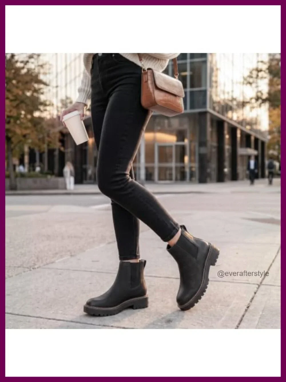 Women's Slip on Platform Chelsea Ankle Boots